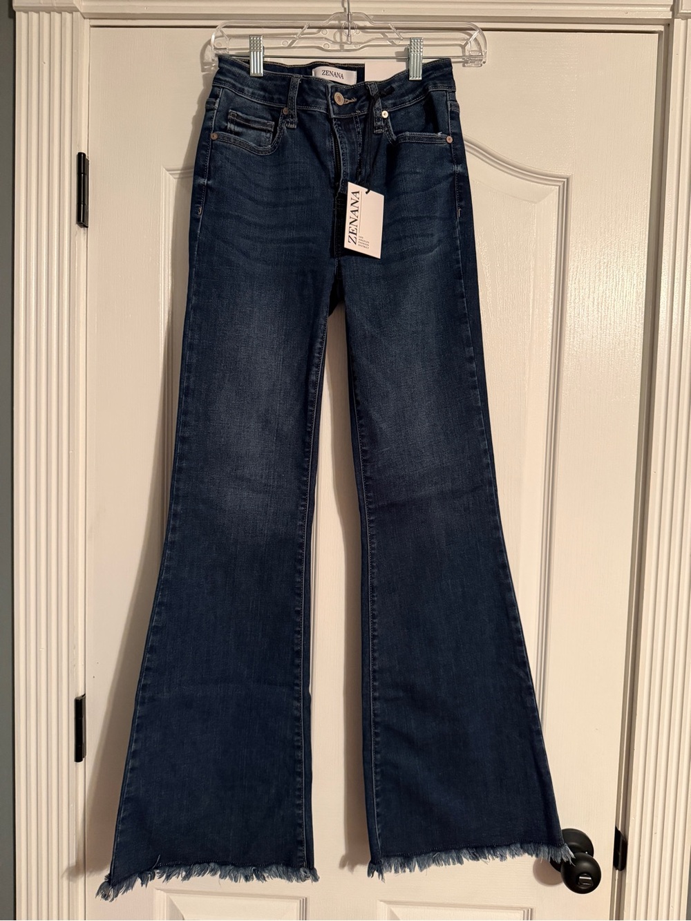 Zenana Outfitters Dark Indigo Flare Jeans